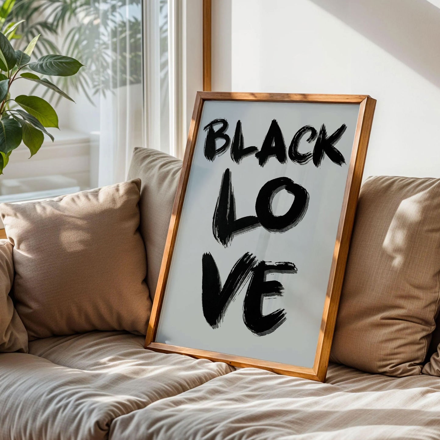 Black Love Quote Wall Art