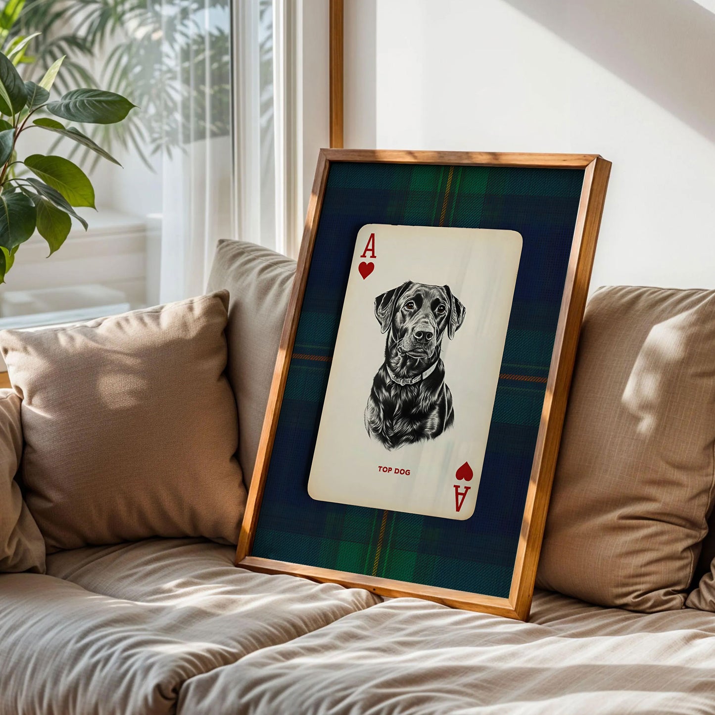 Black Lab Dog Portrait Poster