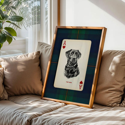Black Lab Dog Portrait Poster