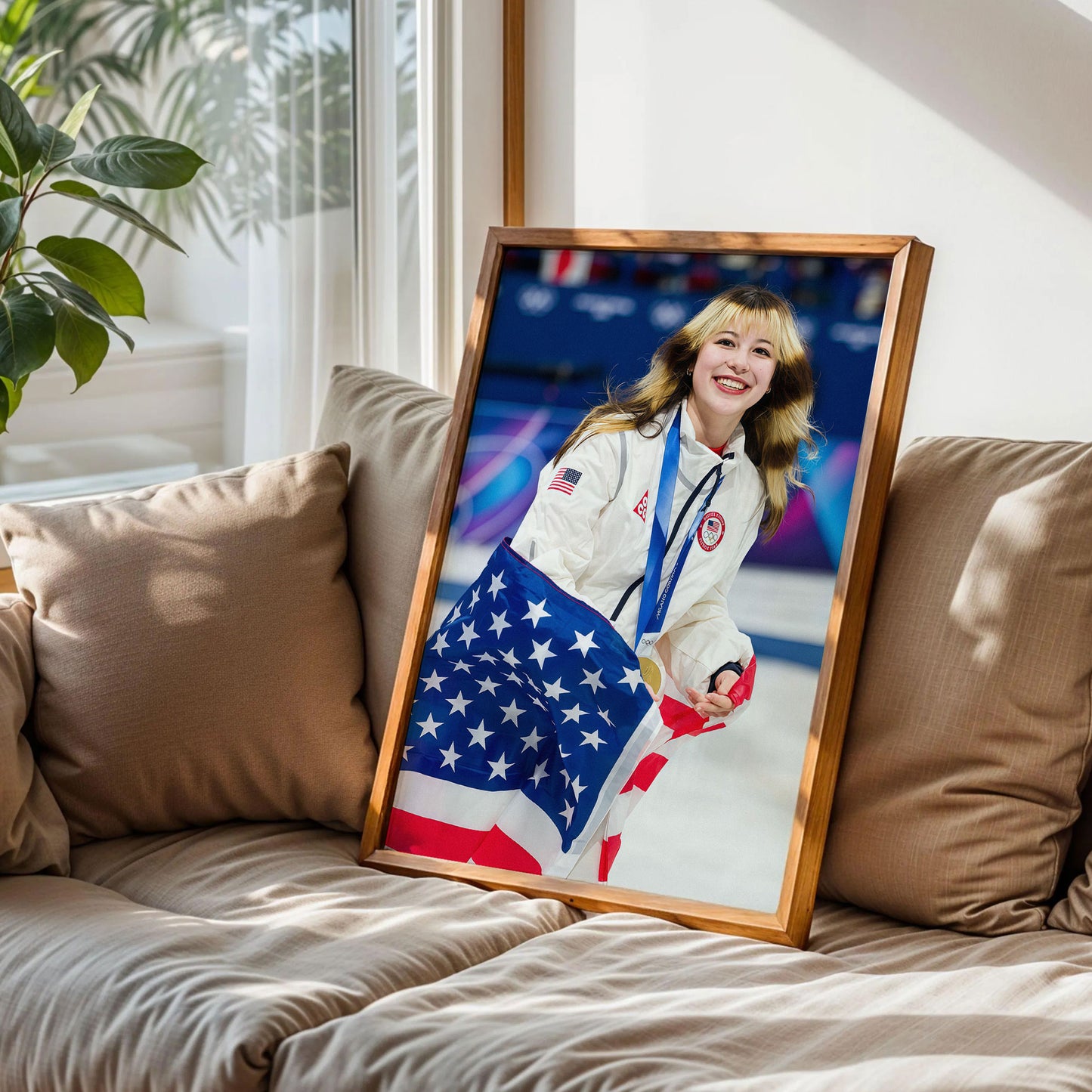 Alysa Liu Olympic Ice Skater Wall Art