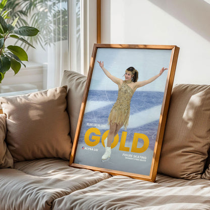 Alysa Liu Olympic Figure Skater Poster