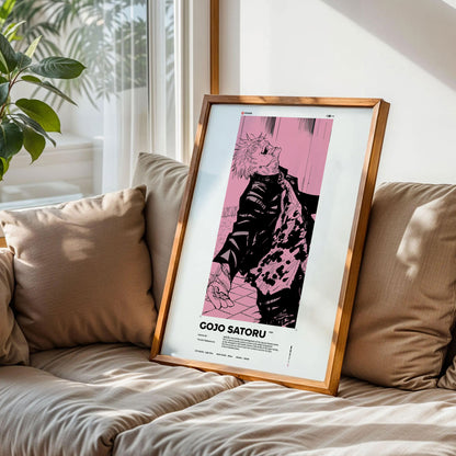 Satoru Gojo Manga Wall Art