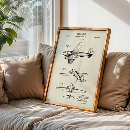 Vintage Aviation Pilot Poster