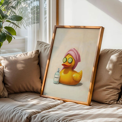 Funny Duck Bathroom Print