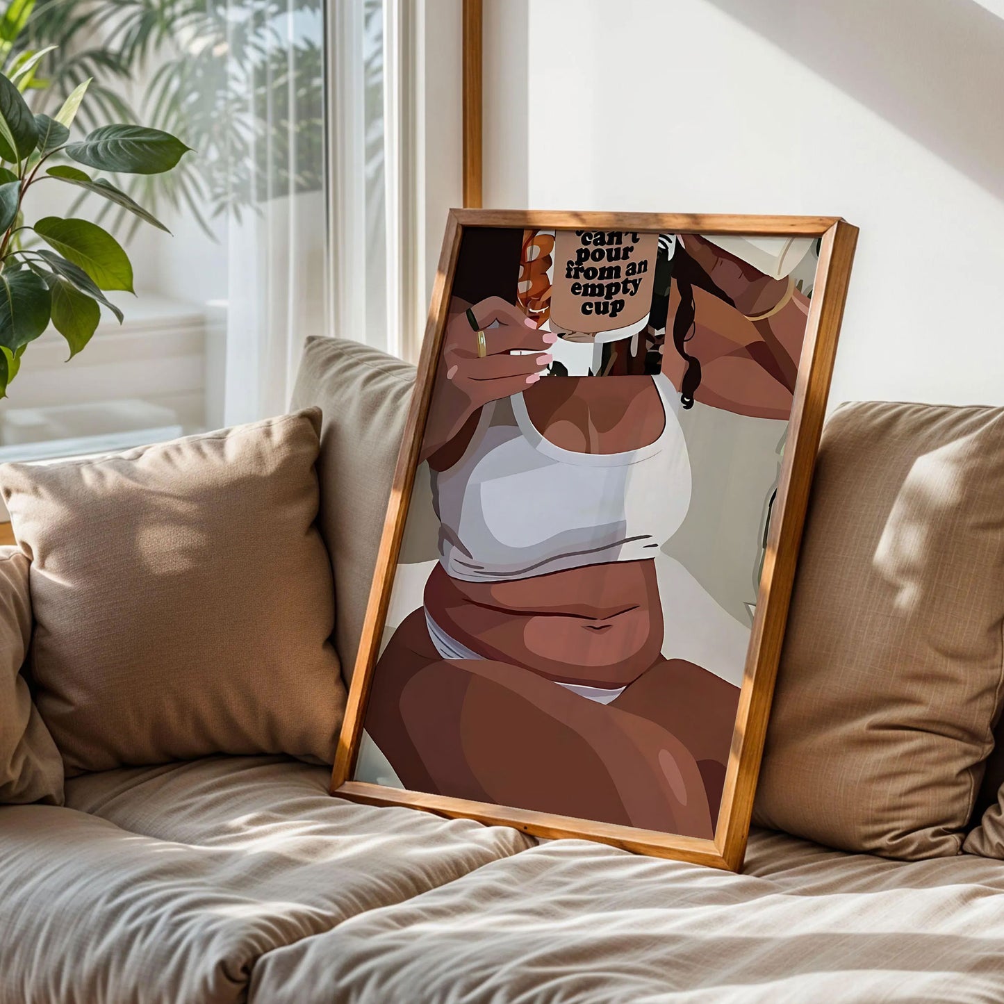 Black Fat Girl Art Print