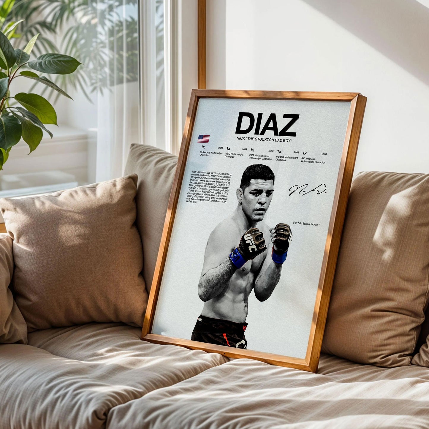 Nate Diaz UFC Poster