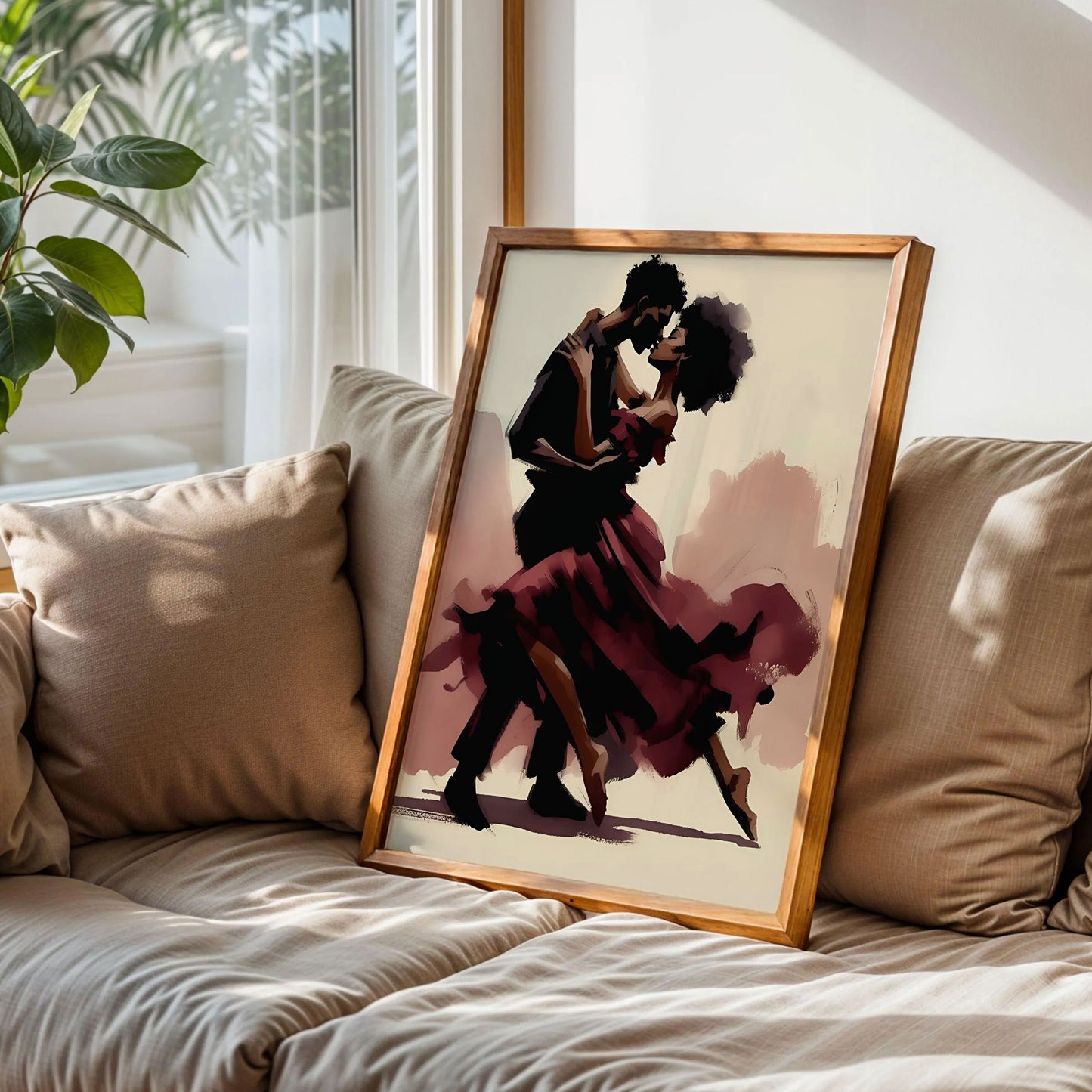 Black Couple Love Art
