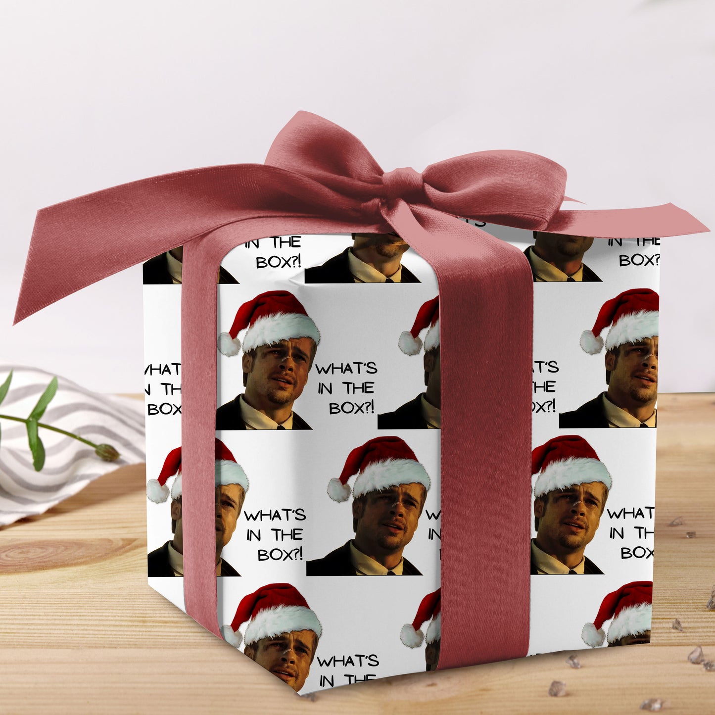 What's In the Box Wrapping Paper Sheet