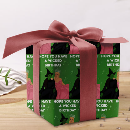 Wicked Movie Wrapping Paper Magical Holiday Sheet