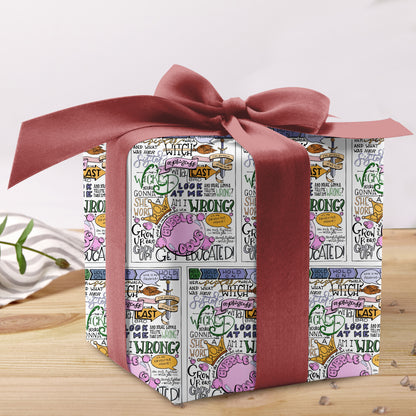 Wizard School Wrapping Paper Shiz Gift Decor