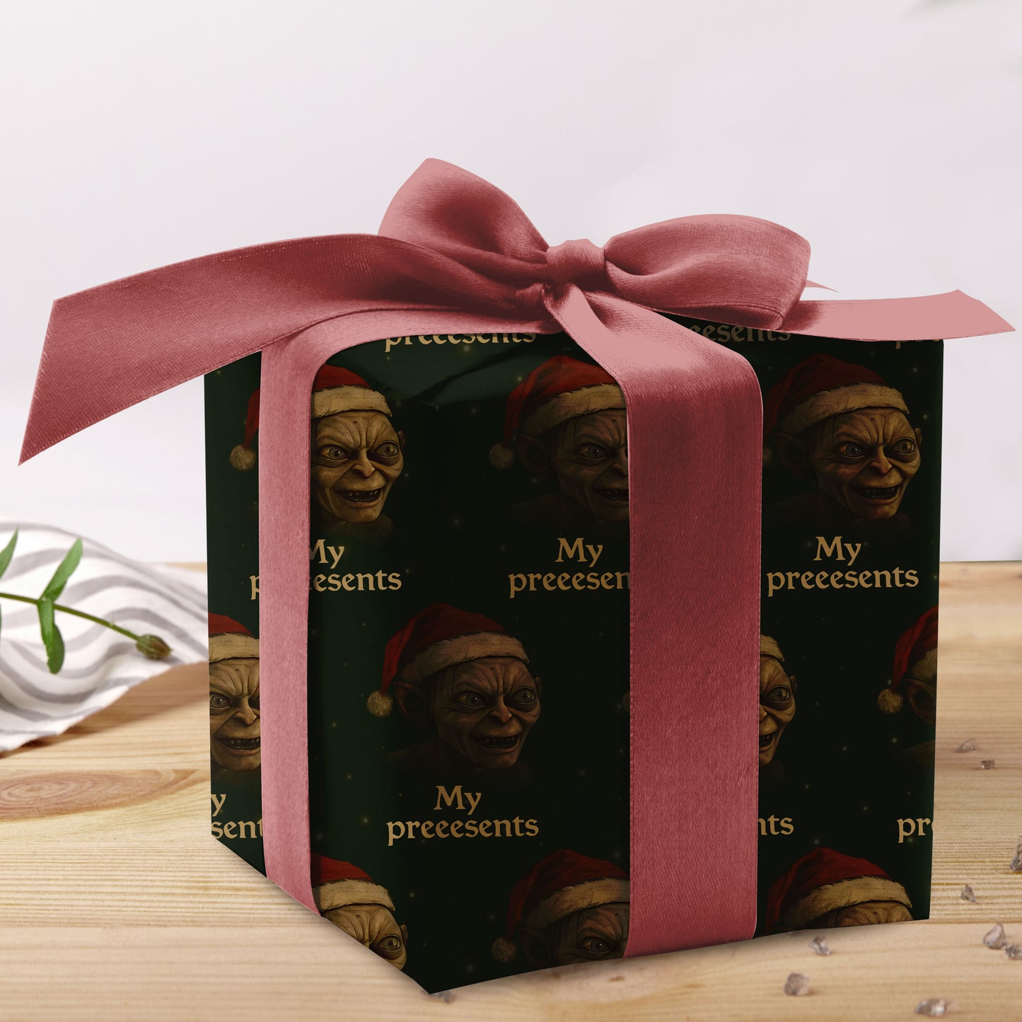 Gollum Wrapping Paper Lord of the Rings Gift Wrap