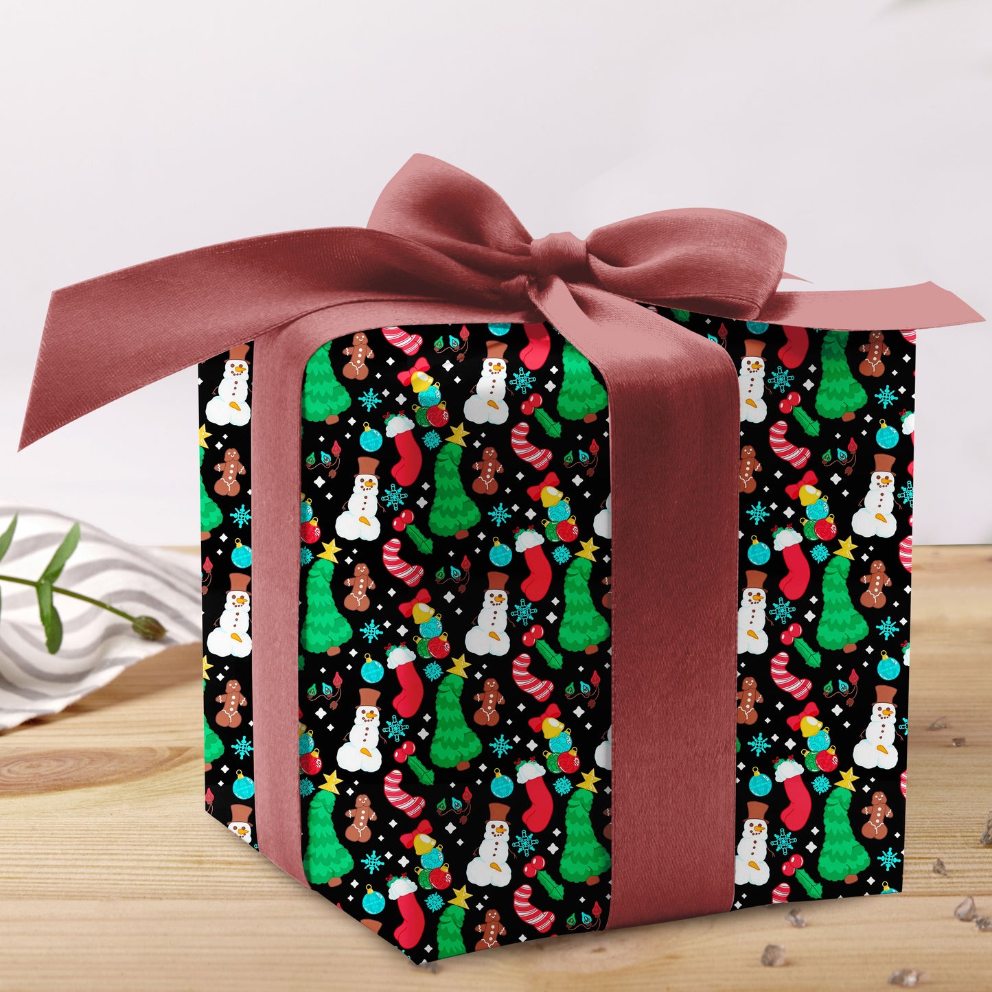 Christmas Wrapping Paper Festive Holiday Gift Wrap