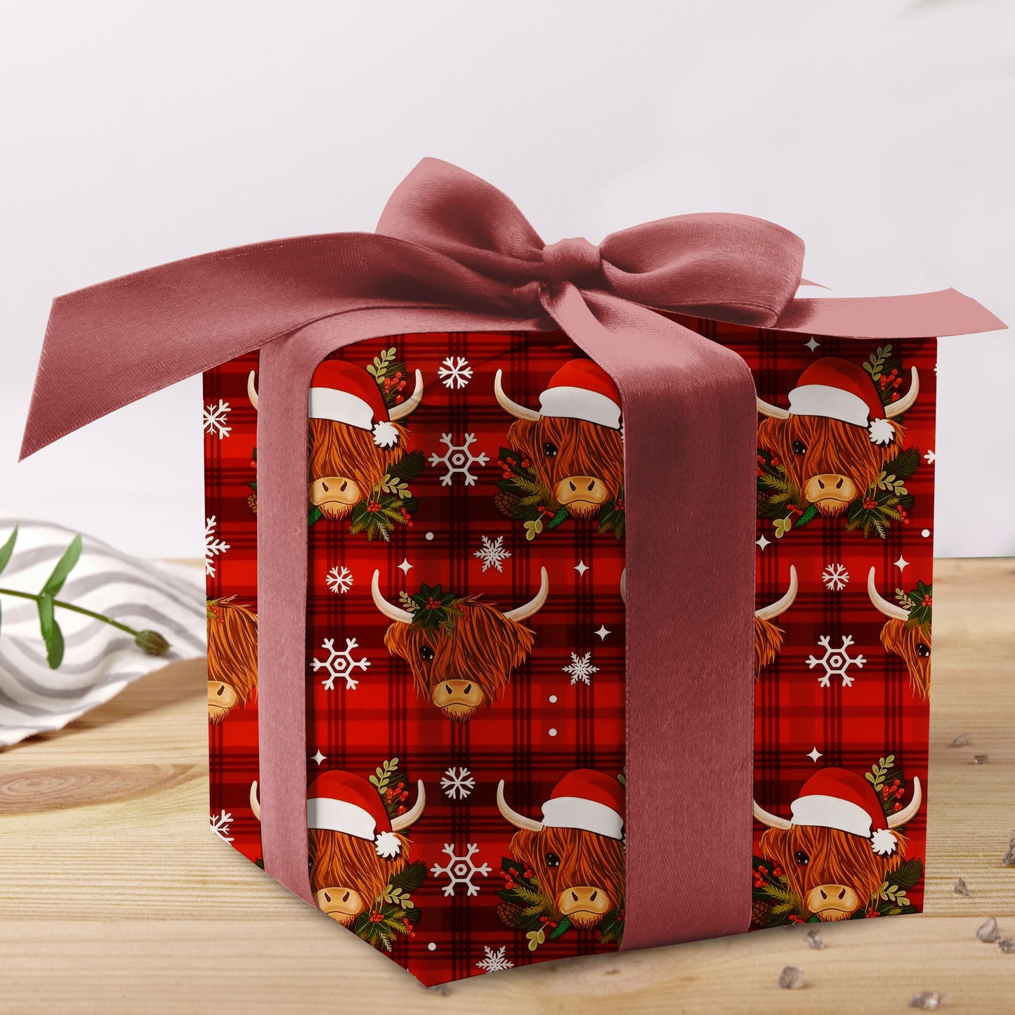 Funny Buffalo Santa Wrapping Paper