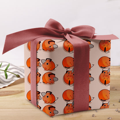 Funny Pochita Christmas Wrapping Paper