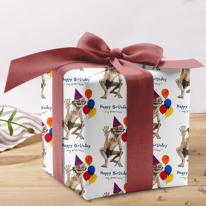 Gollum Wrapping Paper My Precious Lord of the Rings Paper