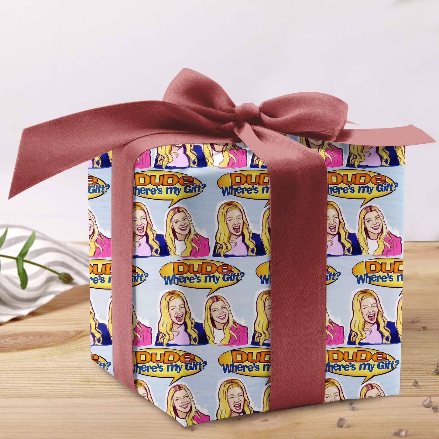 White Chicks Meme Wrapping Sheet Comedy Gift Wrap