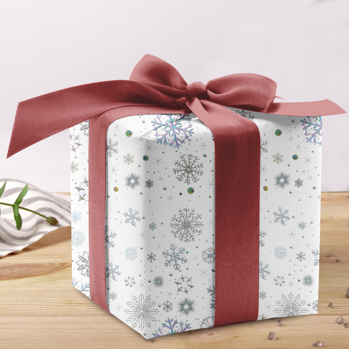 Snowflakes Christmas Wrapping Paper