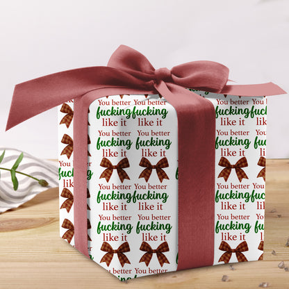 Funny Bow Wrapping Paper