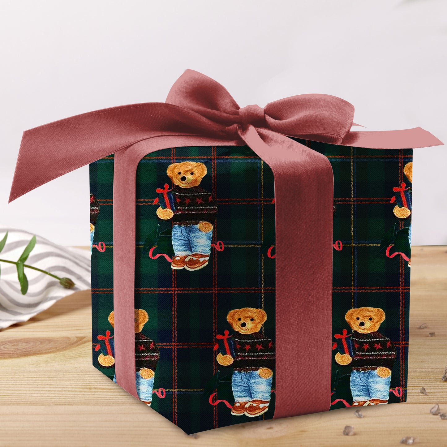 Bear Xmas Wrapping Paper Christmas Gift