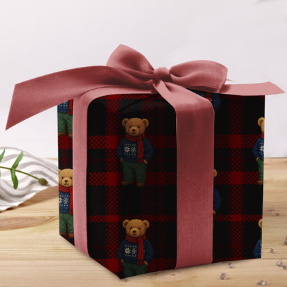 Teddy Xmas Wrapping Paper Christmas Gift