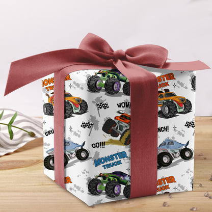 Monster Truck Wrapping Paper Birthday Gift