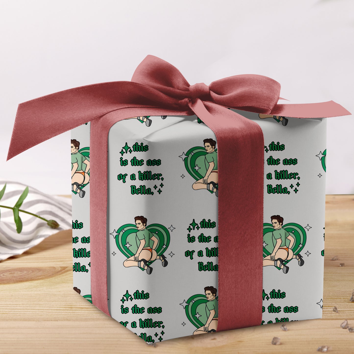 Edward Cullen Xmas Wrapping Paper Roll