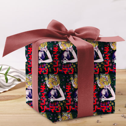 Chainsaw Man Xmas Gift Wrap with Holiday