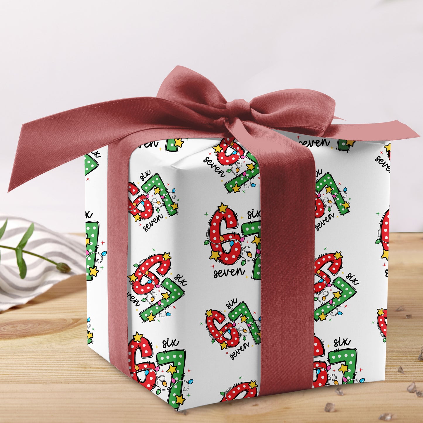 Funny Meme 67 Trend Gift Wrap