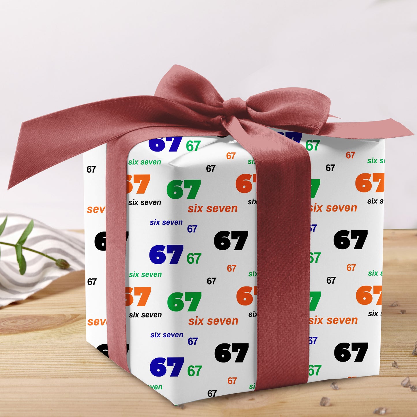 6-7 Wrapping Paper 67 Christmas Gift Wrap