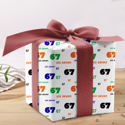 6-7 Wrapping Paper 67 Christmas Gift Wrap
