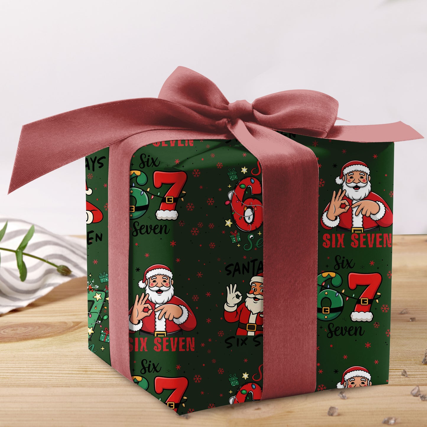 Santa Says 67 Christmas Wrapping Paper