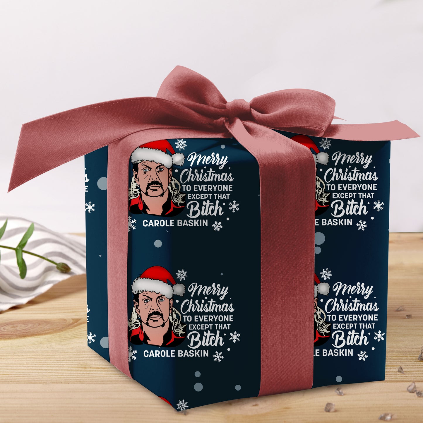 Funny Carole Baskin Christmas Wrapping Paper