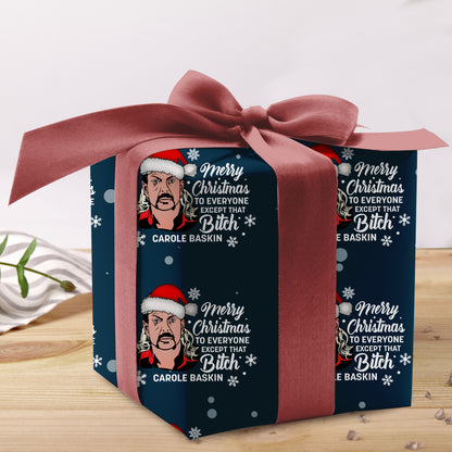 Funny Carole Baskin Christmas Wrapping Paper