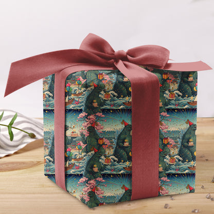 Godzilla Birthday Wrapping Paper