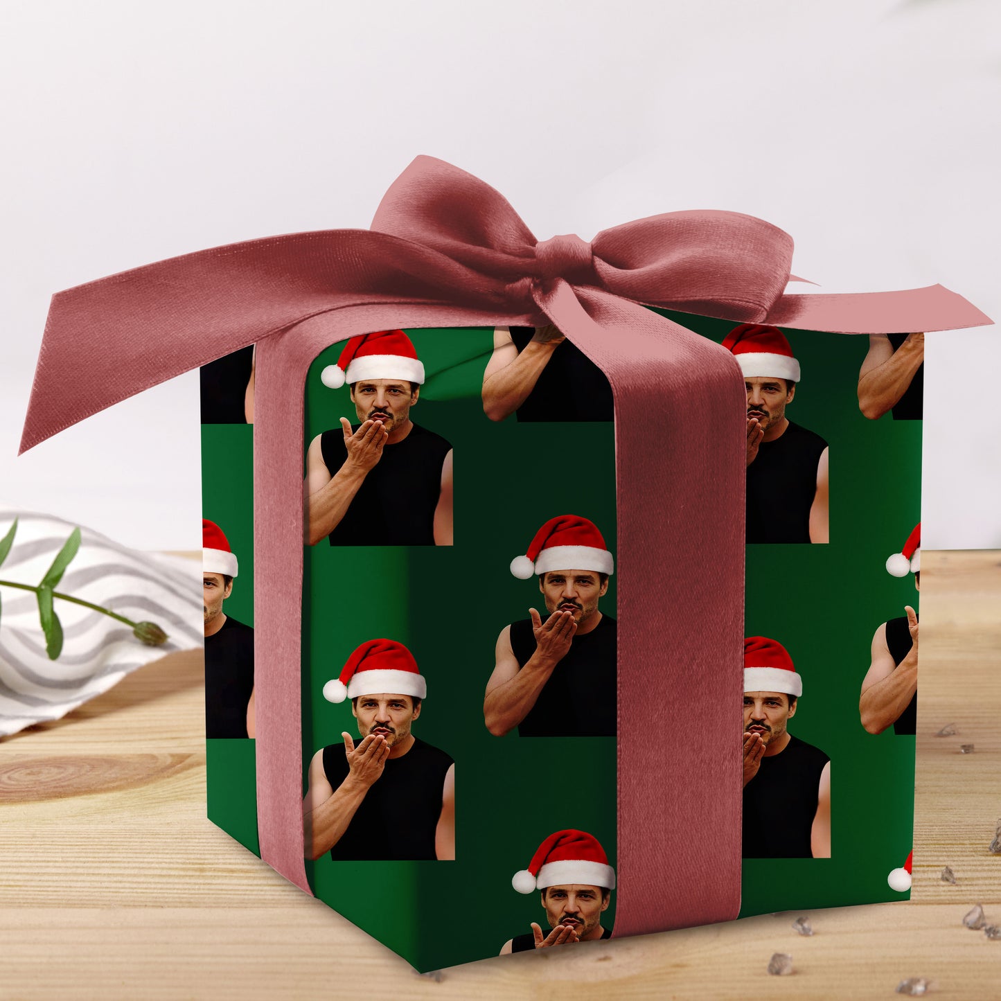 Pedro Pascal Santa Wrapping Paper