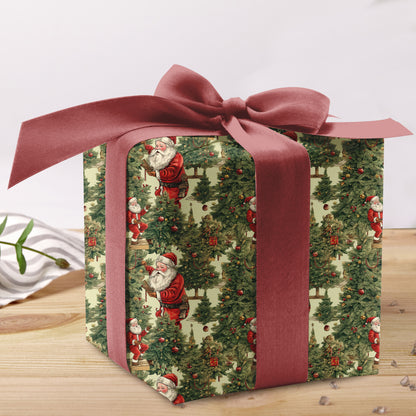 Vintage Santa Wrap Gift