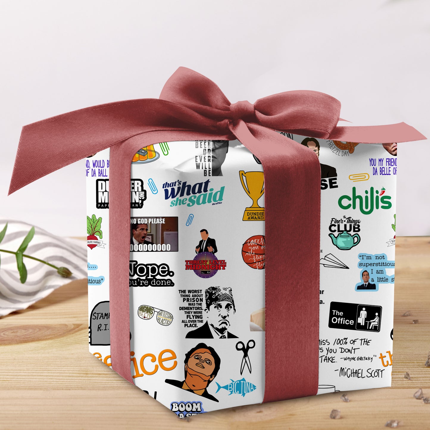 The Office Wrapping Paper Funny TV Show Gift Paper