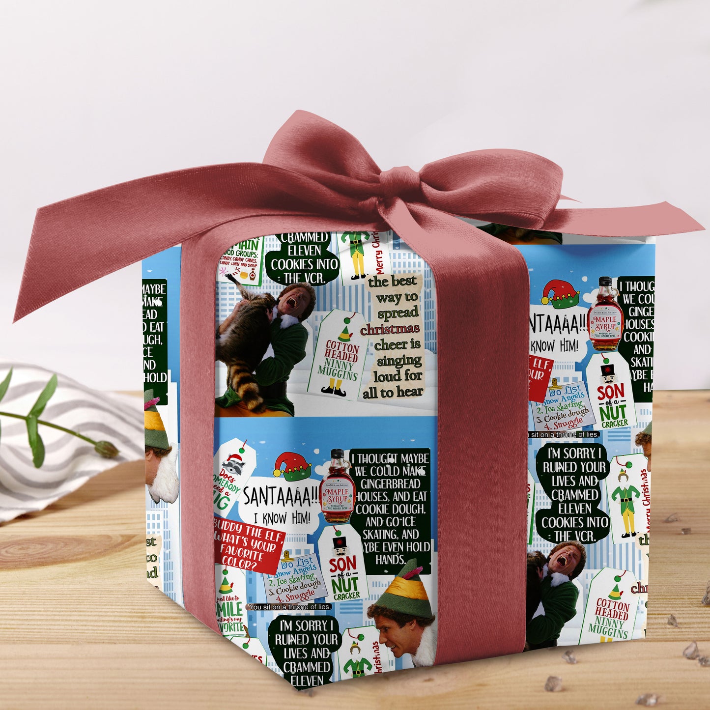 ELF Wrapping Paper Sheet