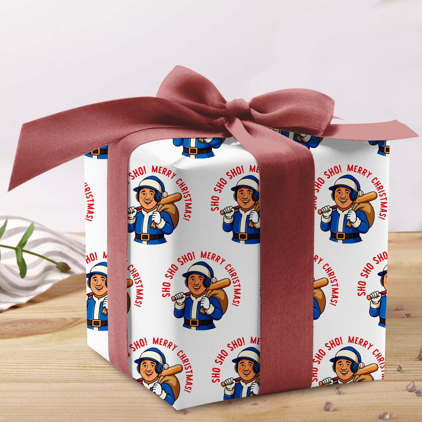 Sho Sho Sho Mery Christmas Wrapping Paper