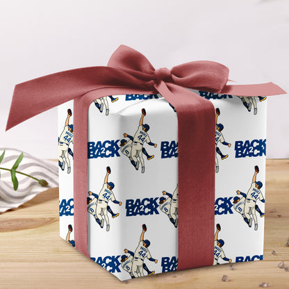Baseball Christmas Wrapping Paper