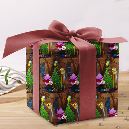 Adventure Time Wrapping Paper Birthday Gift For Kid
