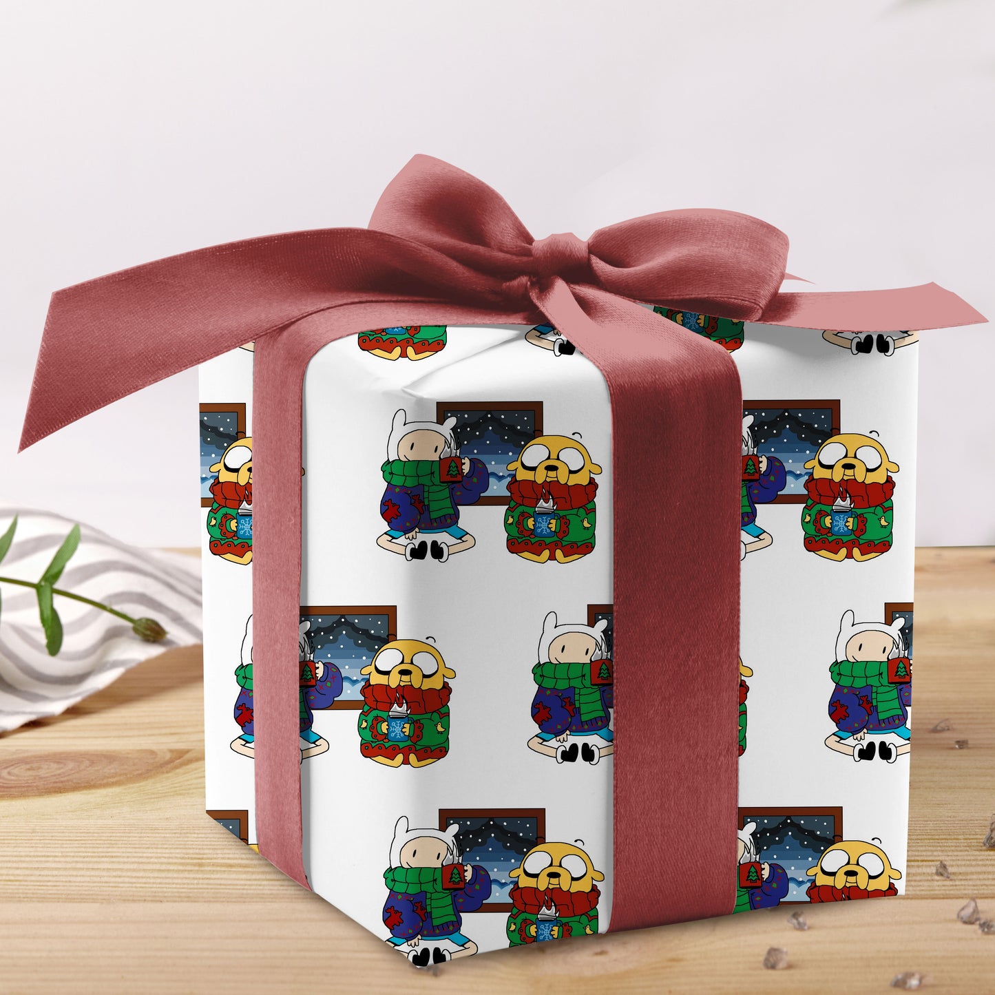 Adventure Time Wrapping Paper Kid Birthday Gift