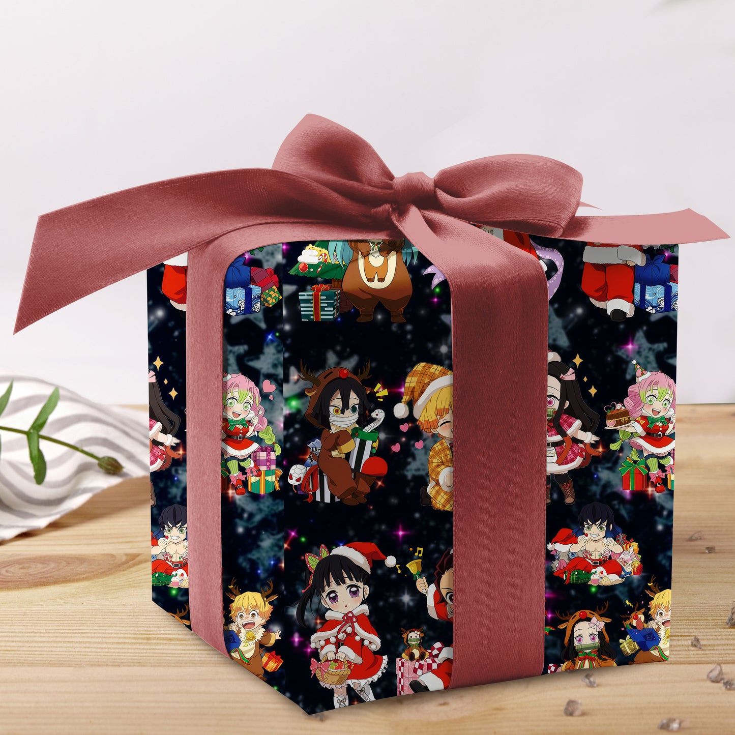 Demon Slayer Wrapping Paper For Kid Birthday