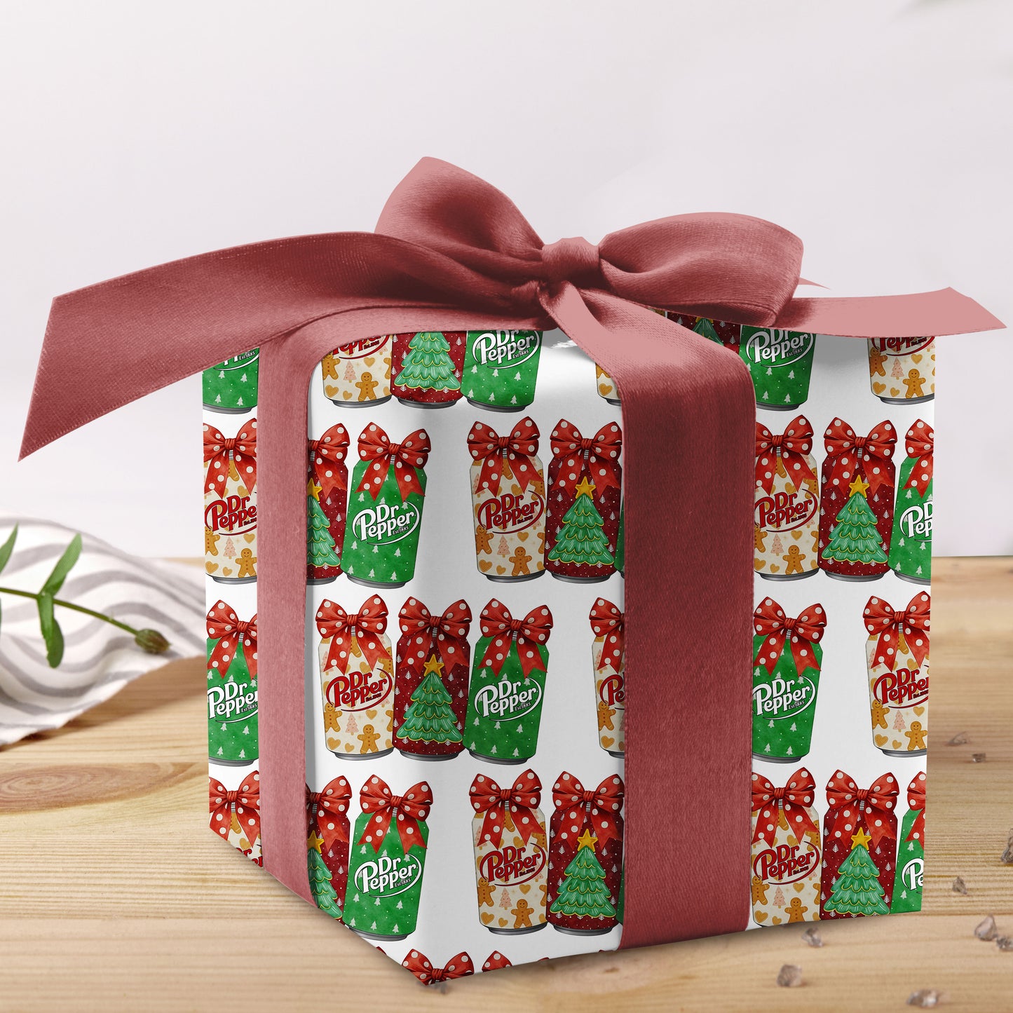 Dr Pepper Christmas Wrapping Paper