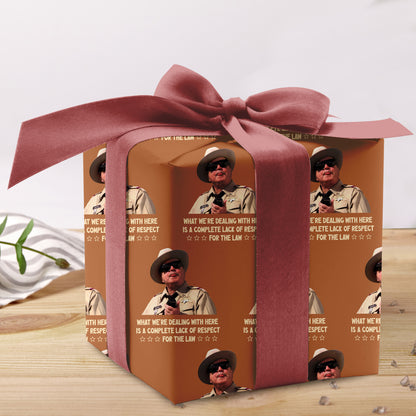 The Bandit Buford T Justice Wrapping Paper Chistmas Gift