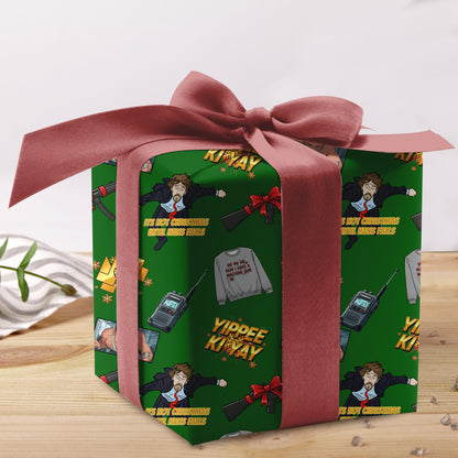 Yippee-ki-yay? ?Die Hard Wrapping Paper Christmas Gift