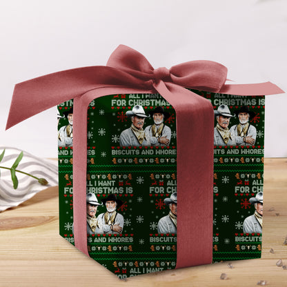 Lonesome Dove Christmas Wrapping Paper Roll