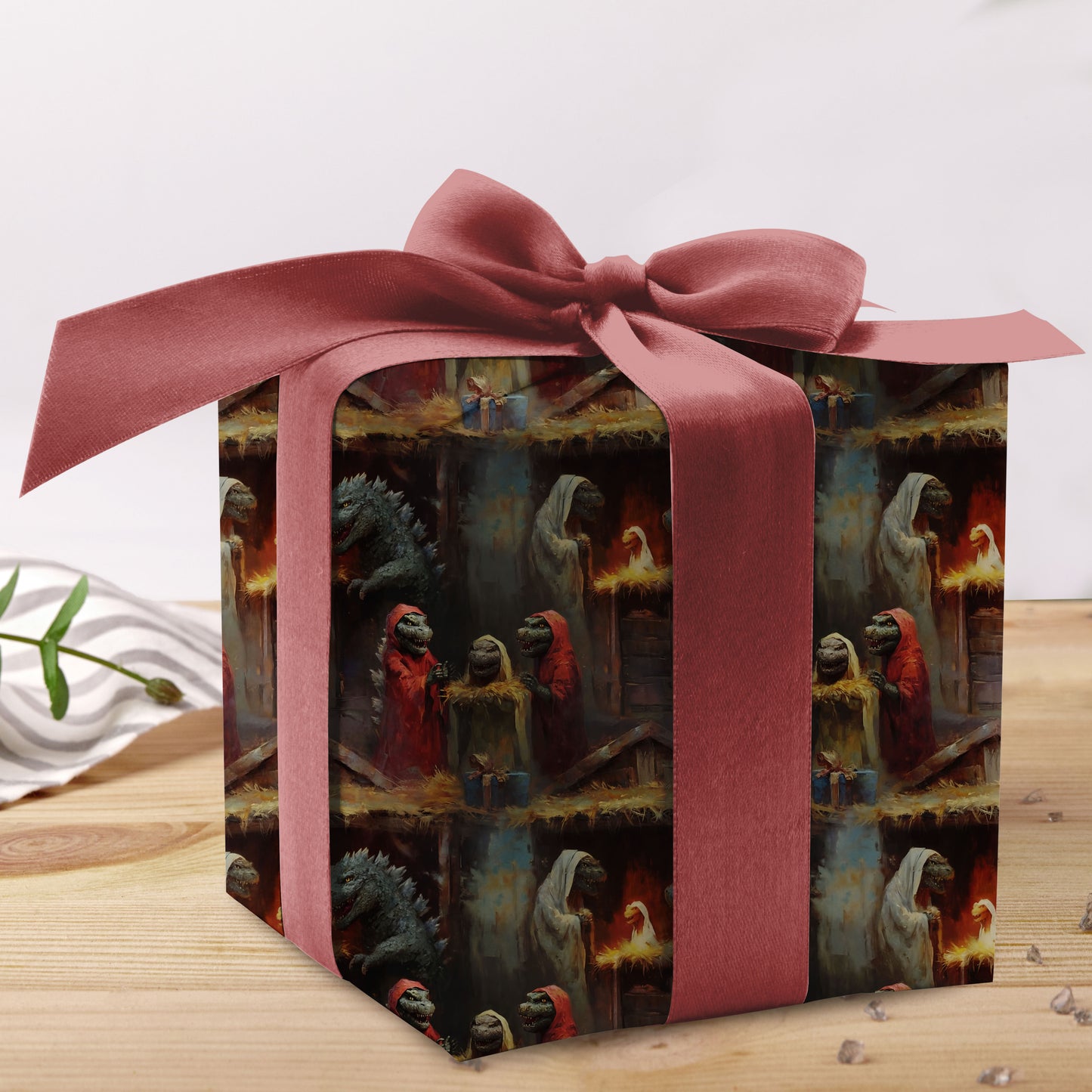 Godzilla Wrapping Paper Christmas Gift