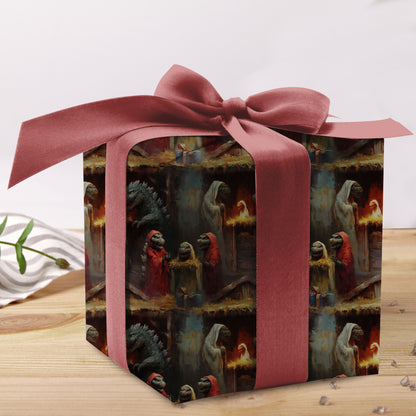 Godzilla Wrapping Paper Christmas Gift