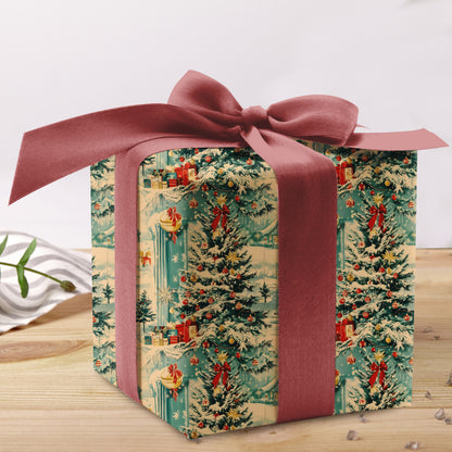 Vintage Santa Christmas Wrapping Paper